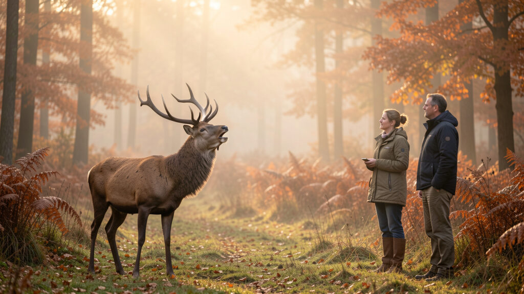 Écouter le brame du cerf en octobre avec un guide, sans déranger la faune